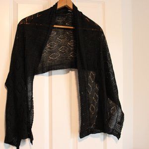 Black convertible scarf